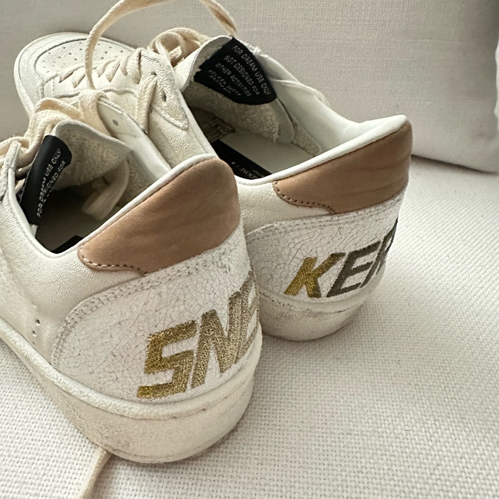 Golden Goose Women’s Ball star Swarovski crystal and Silver Star Sneakers 38 - Picture 5 of 9